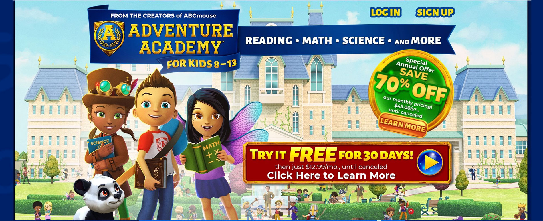 Adventure Academy Homepage Thumbnail